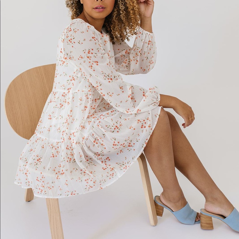 Zoco Floral Long Sleeve Dress